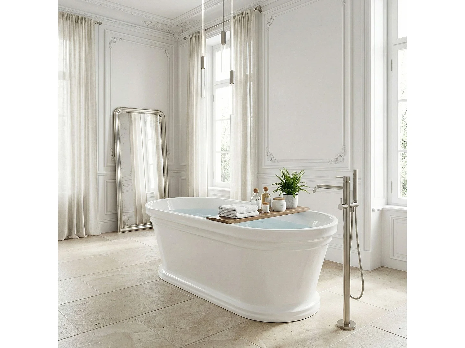 Vasca Bagno Da Terra Rea Oliwia 170 White
