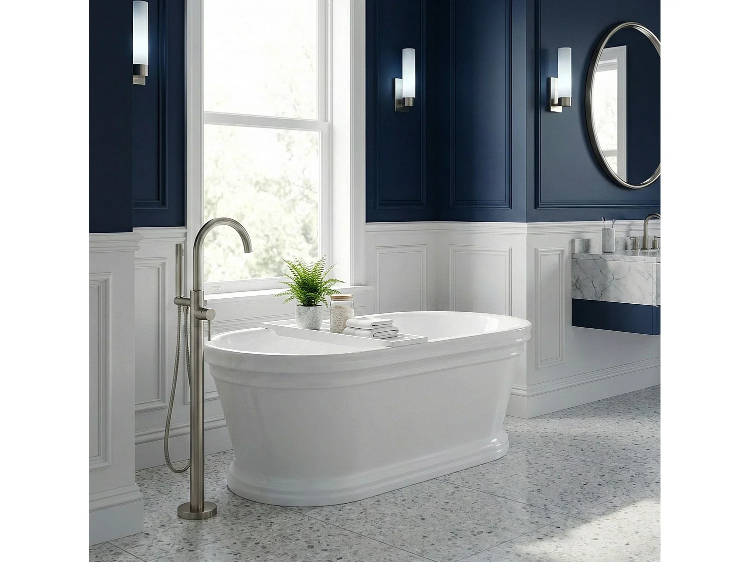 Vasca Bagno Da Terra Rea Oliwia 170 White