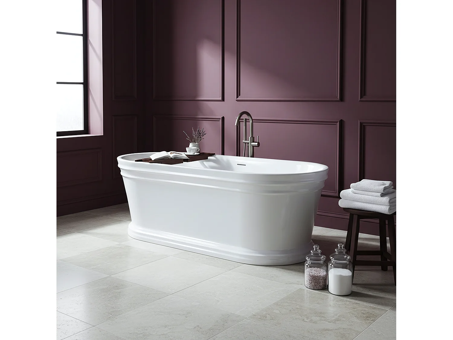Vasca Bagno Da Terra Rea Oliwia 170 White