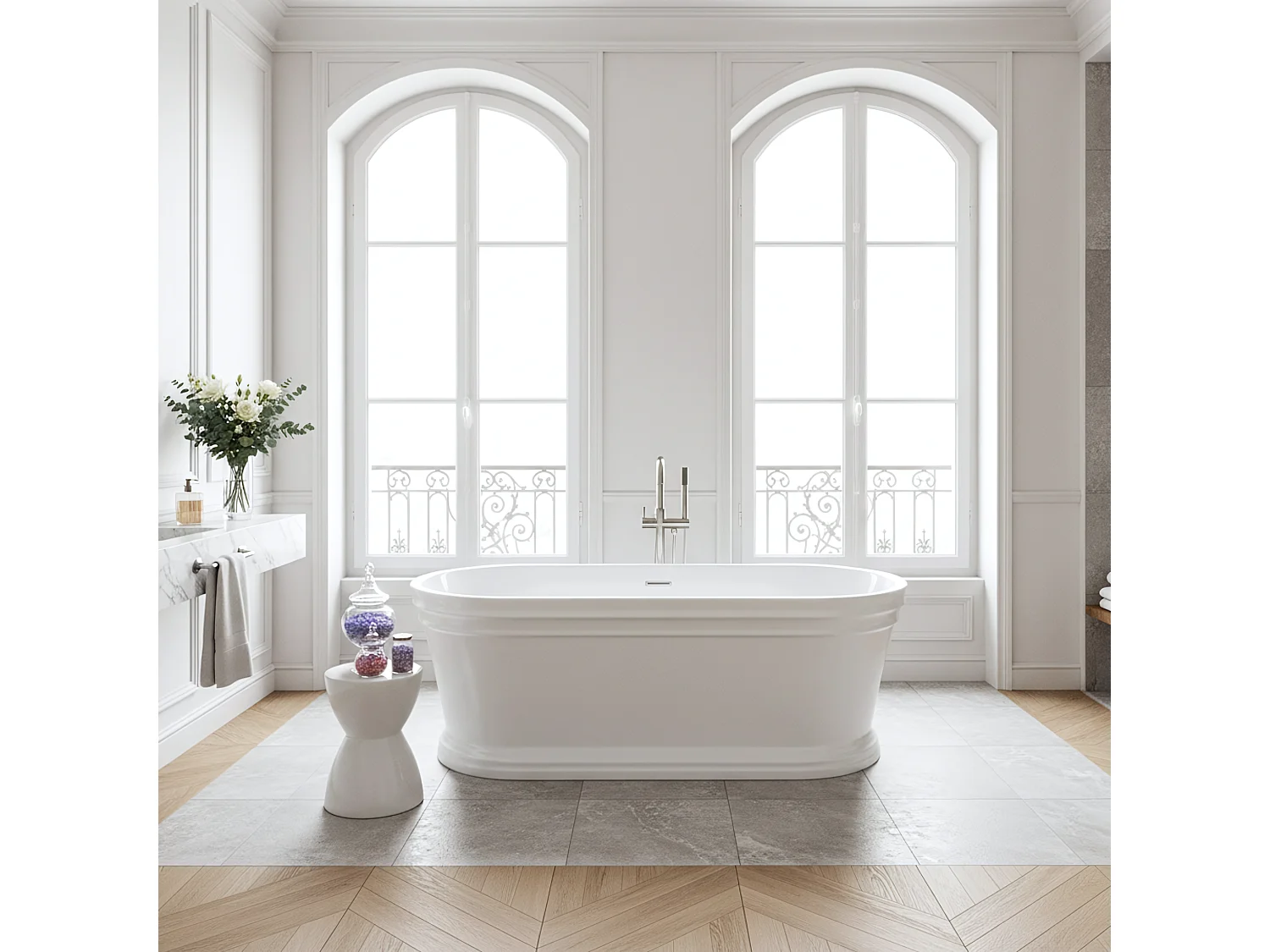 Vasca Bagno Da Terra Rea Oliwia 170 White