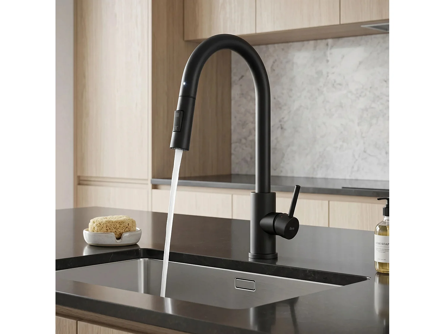 Robinet De Cuisine Rea Fresh Touch Black