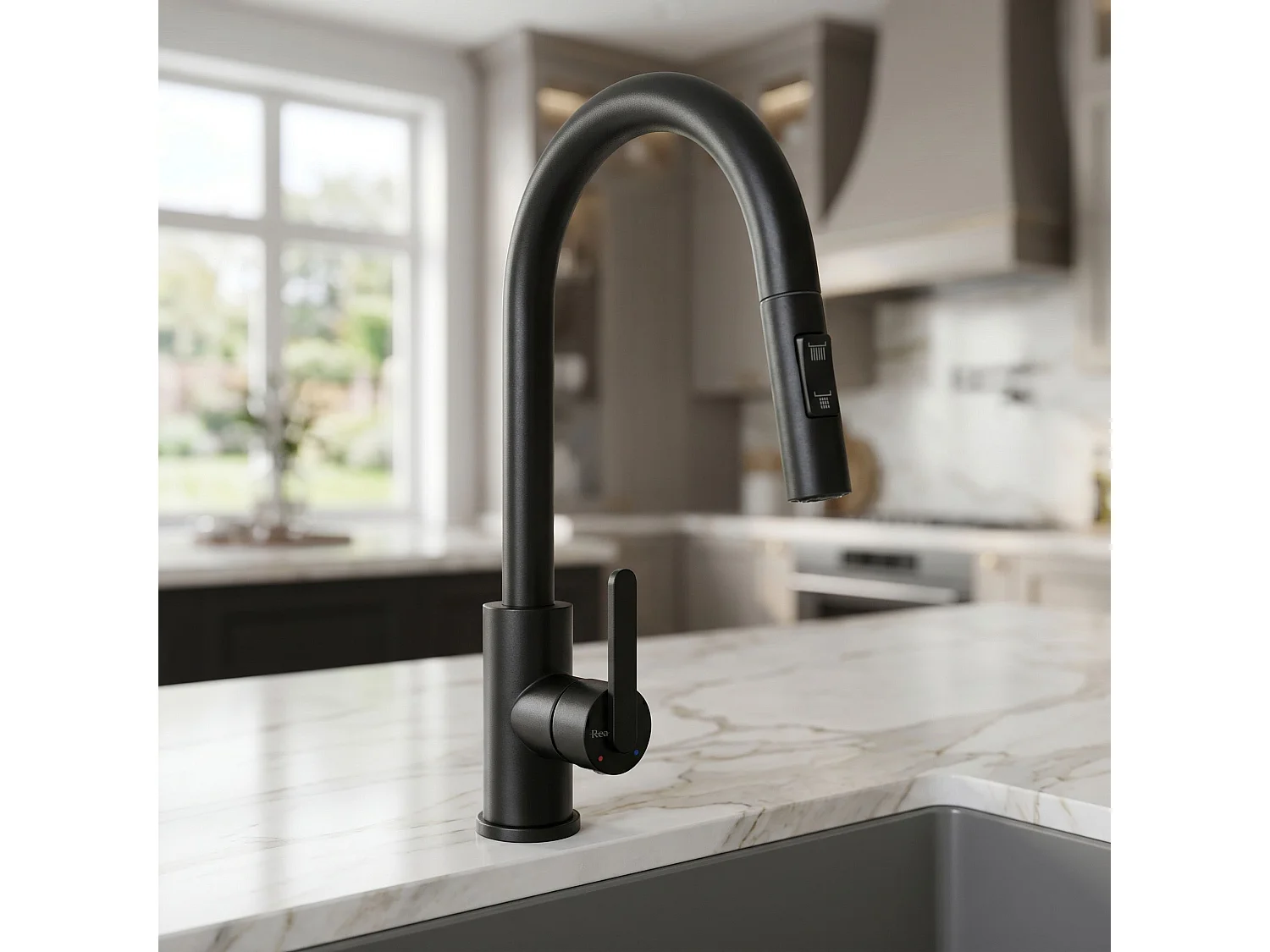 Robinet De Cuisine Rea Ontario Black