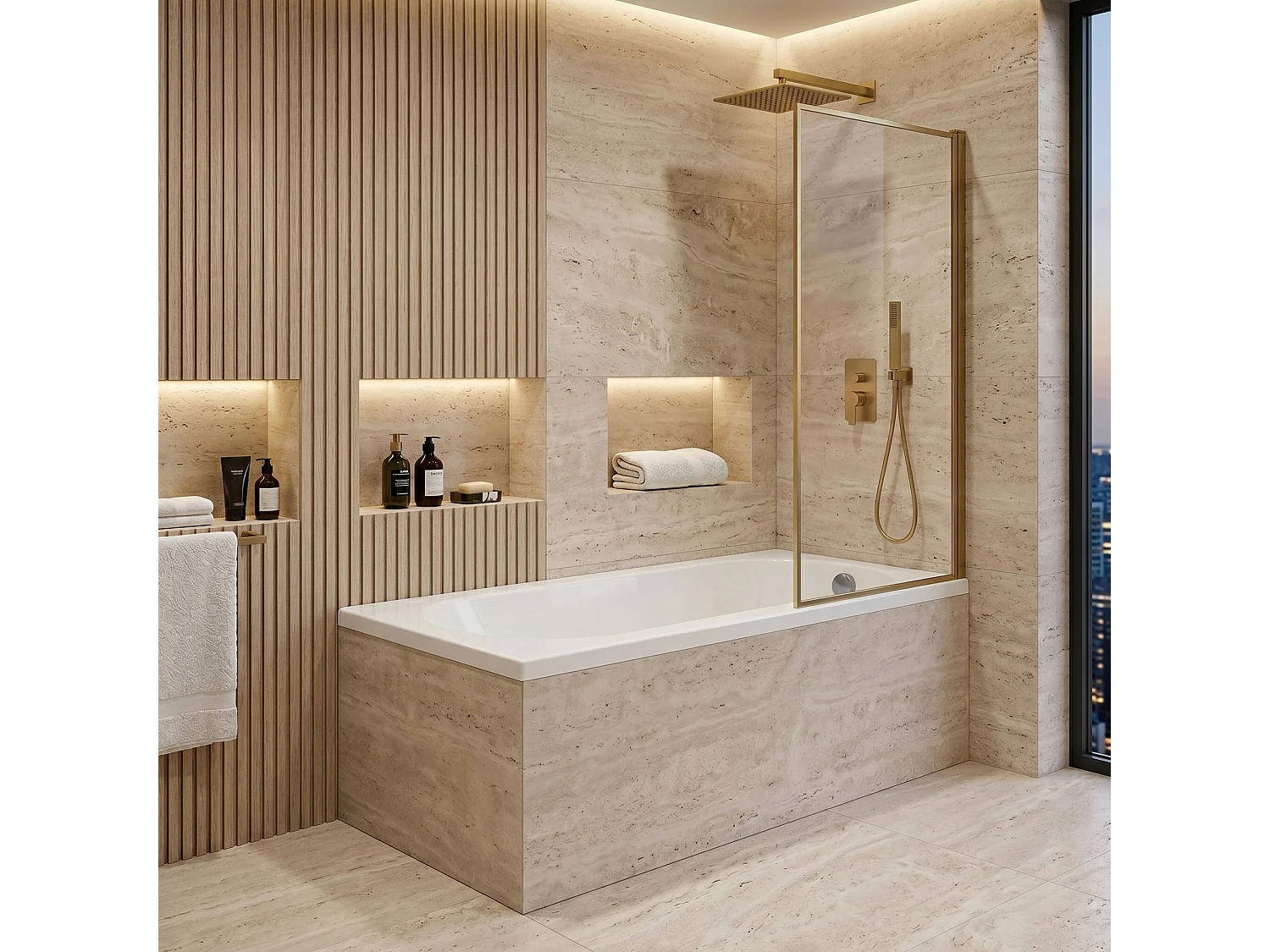Baignoire D’Angle Rea Gloria 140 White