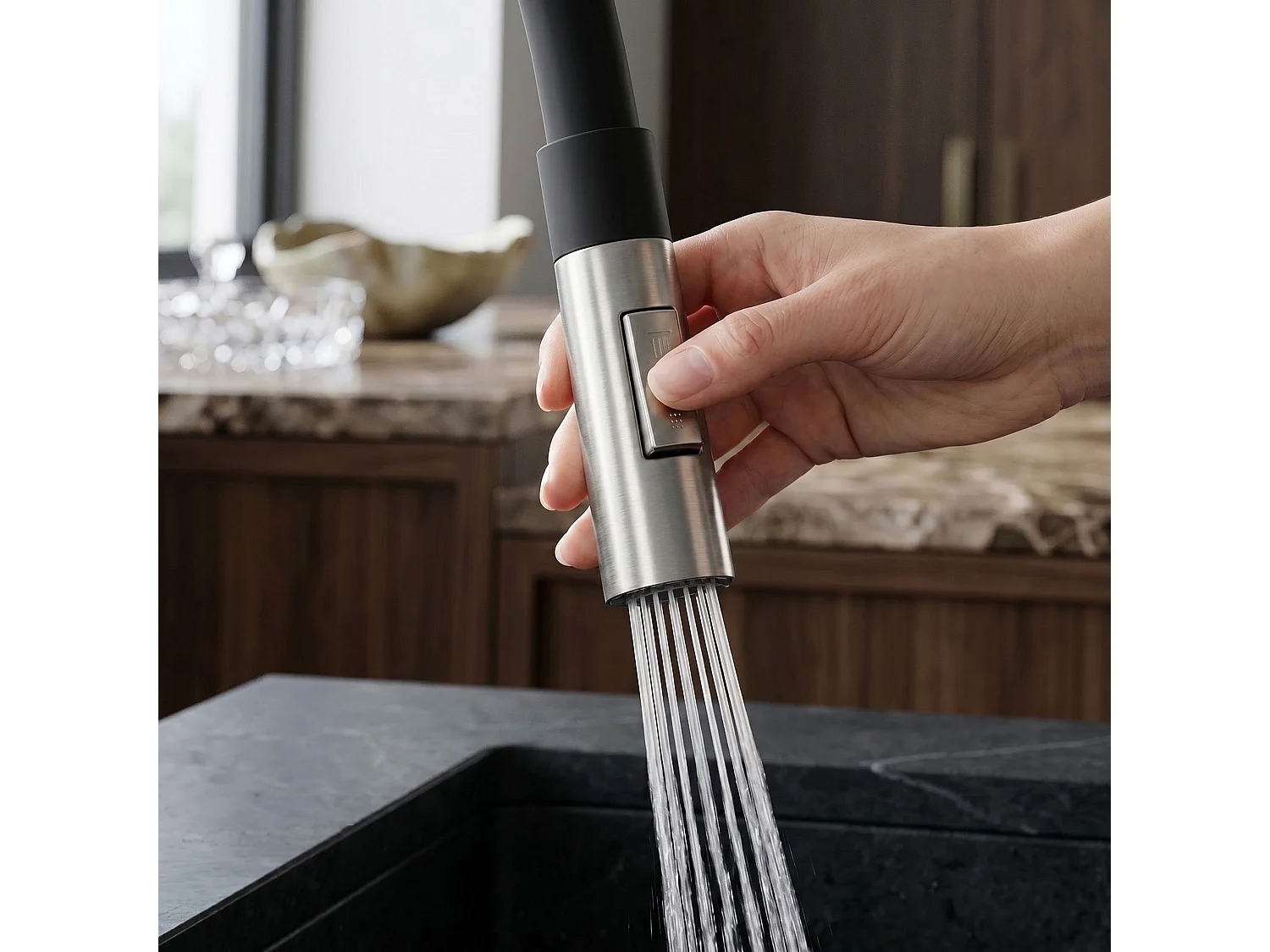 Robinet De Cuisine Rea Lago Brush Steel