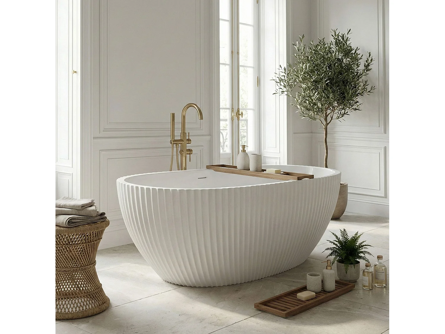 Baignoire Autoportante Rea Carmen 170 White