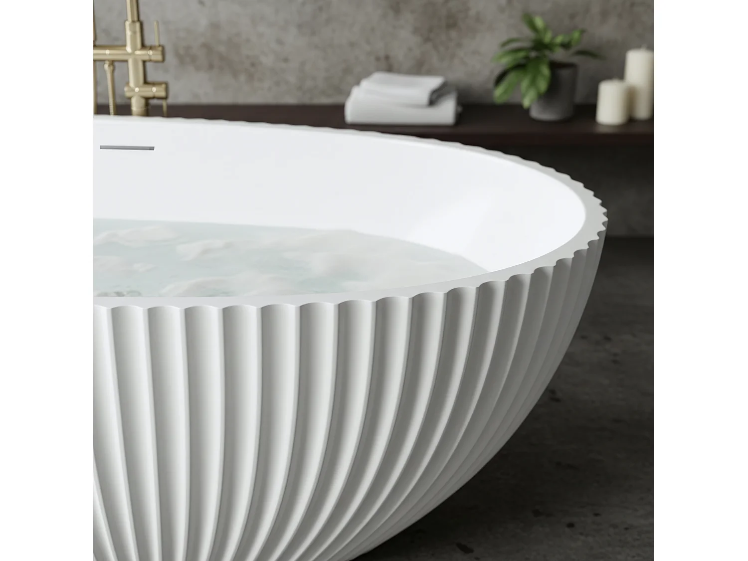 Baignoire Autoportante Rea Carmen 170 White