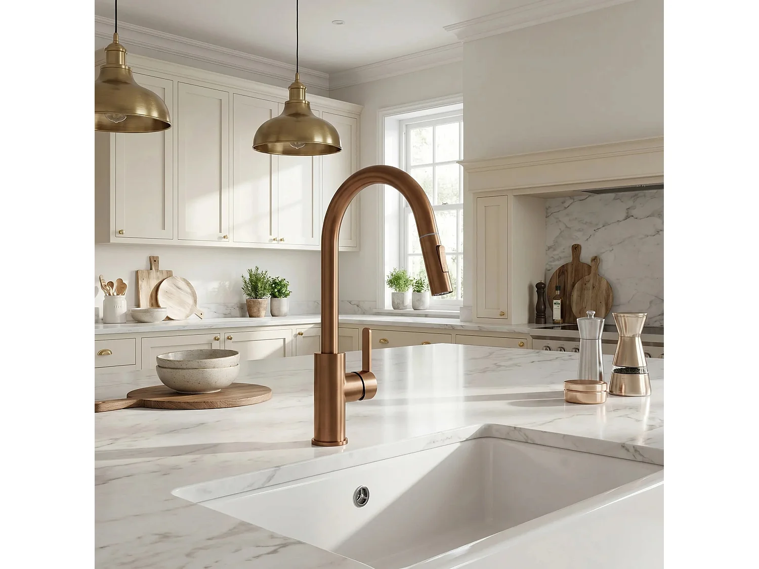 Robinet De Cuisine Rea Ontario Brush Copper