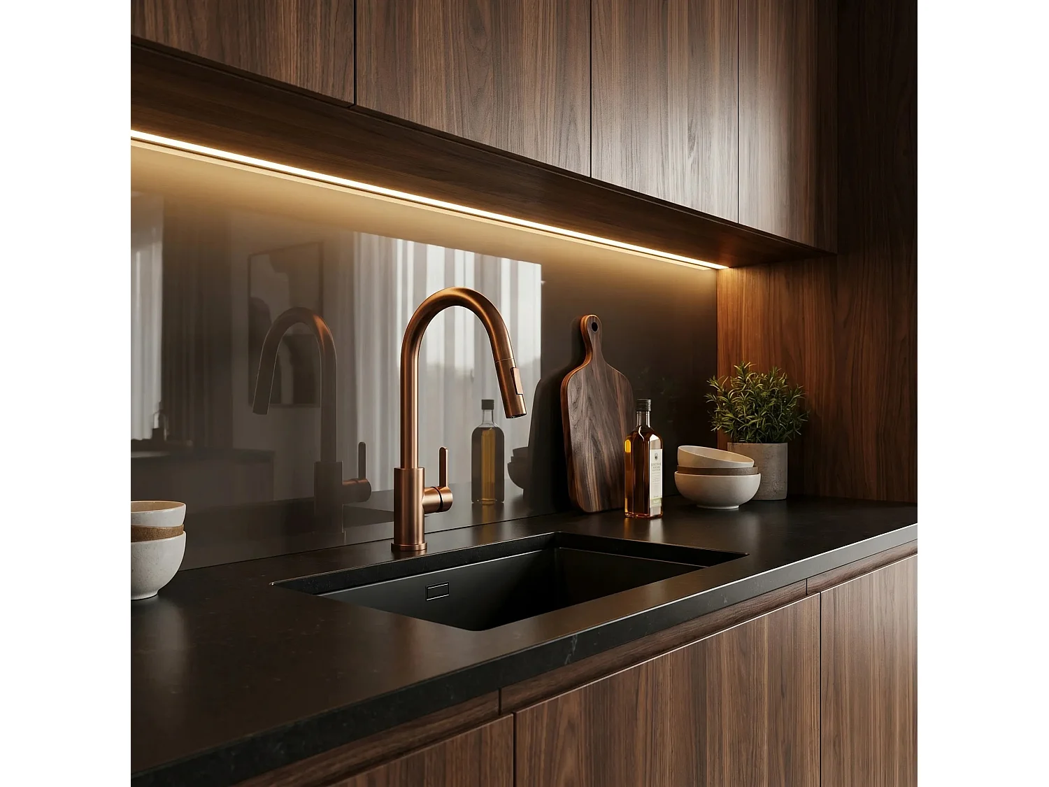 Robinet De Cuisine Rea Ontario Brush Copper