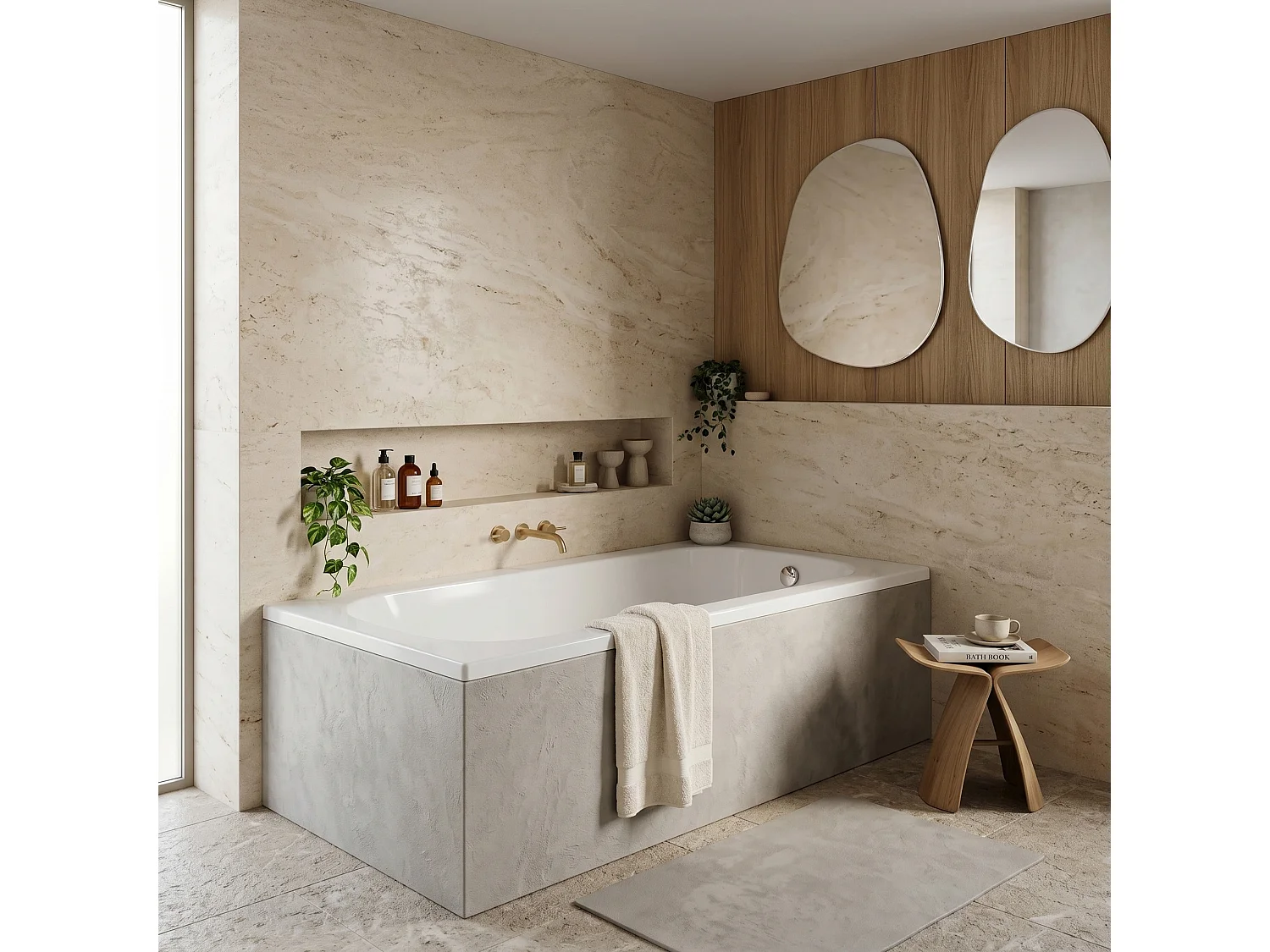Baignoire D’Angle Rea Gloria 150 White