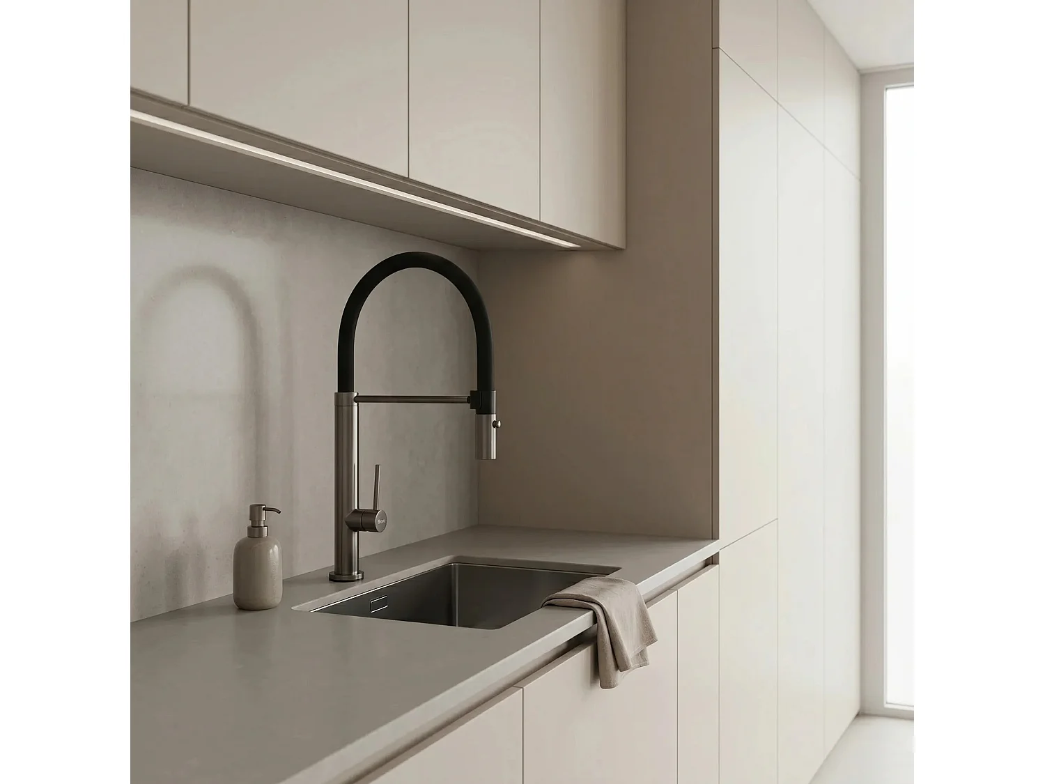 Robinet De Cuisine Rea Viera Titanium