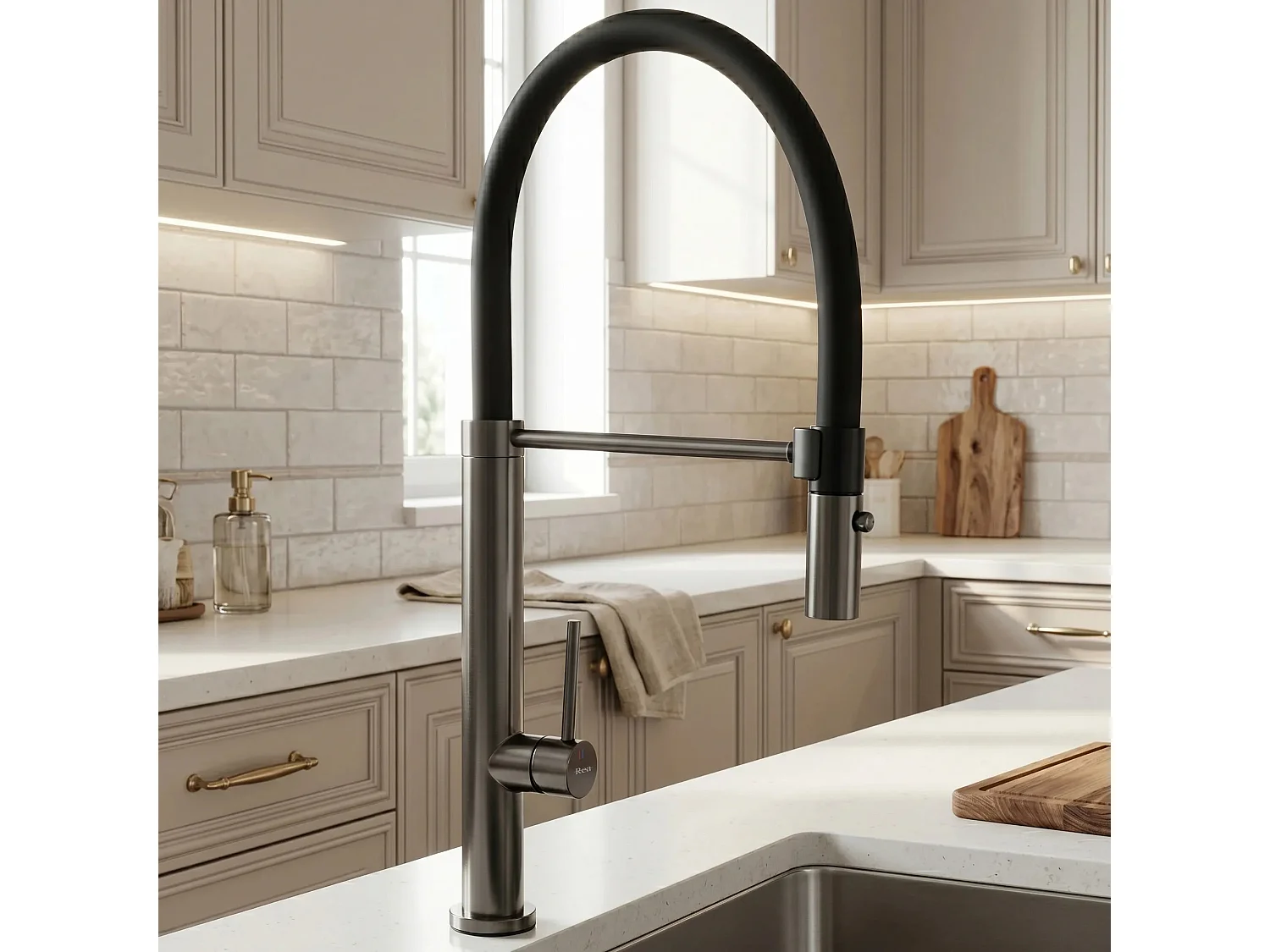 Robinet De Cuisine Rea Viera Titanium