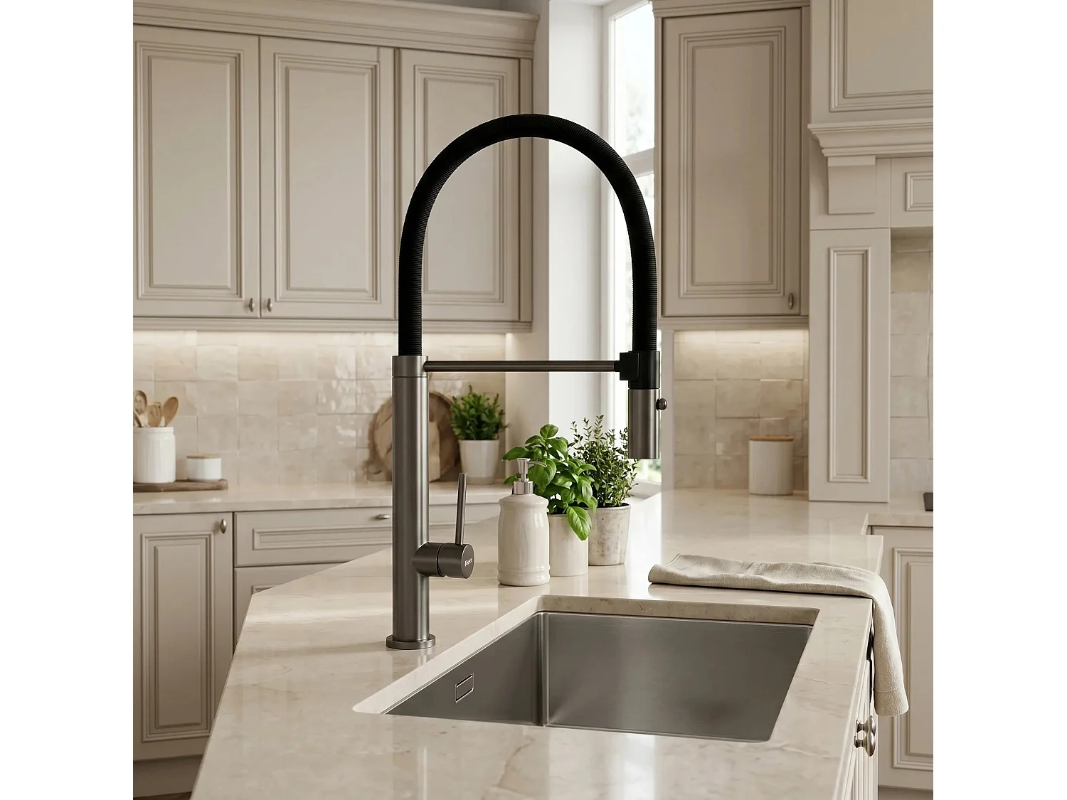 Robinet De Cuisine Rea Viera Titanium