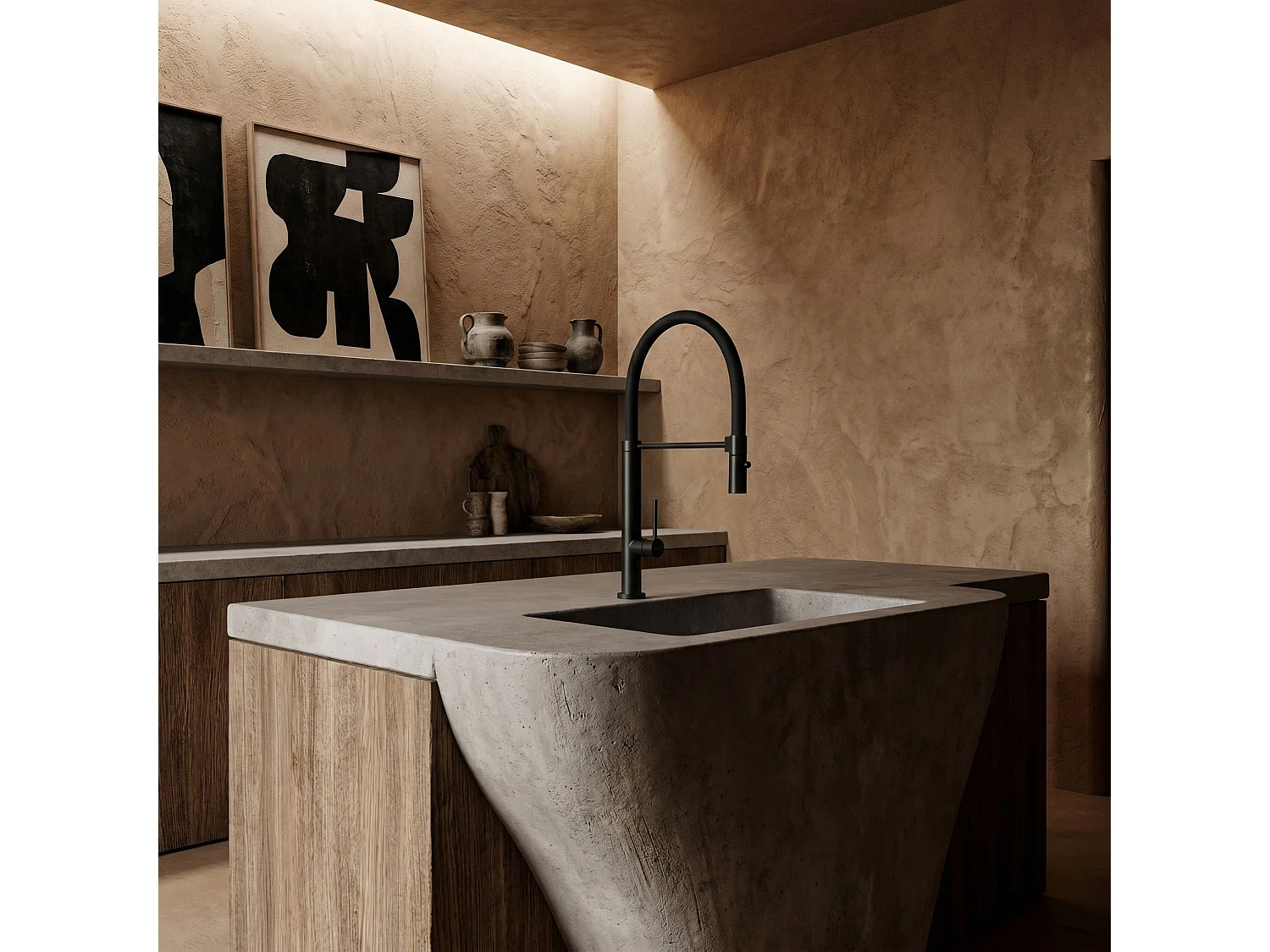 Robinet De Cuisine Rea Viera Black