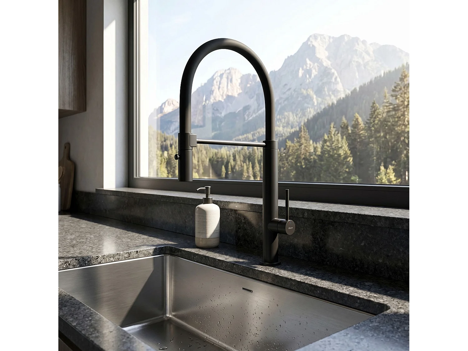 Robinet De Cuisine Rea Viera Black