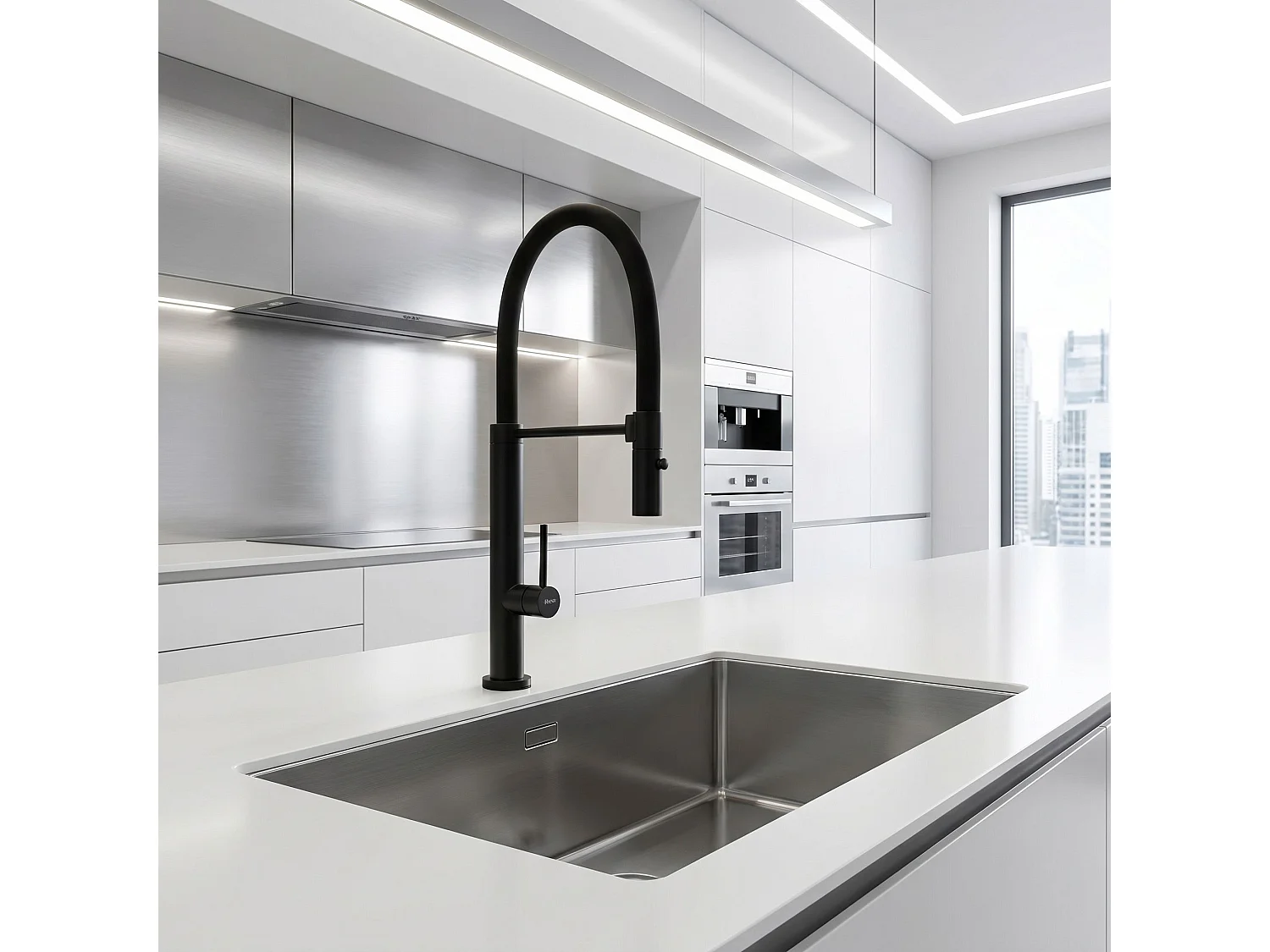Robinet De Cuisine Rea Viera Black