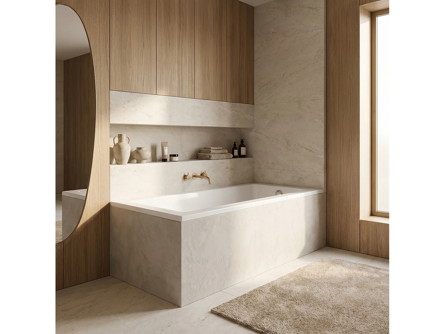 Baignoire D’Angle Rea Prima 140 White