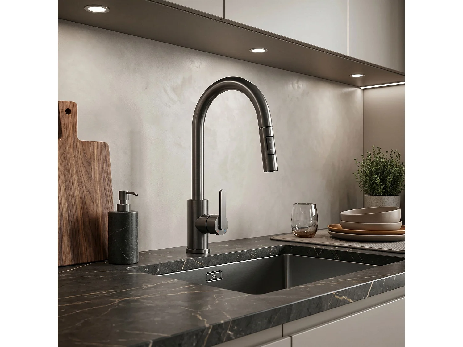Robinet De Cuisine Rea Ontario Titanium