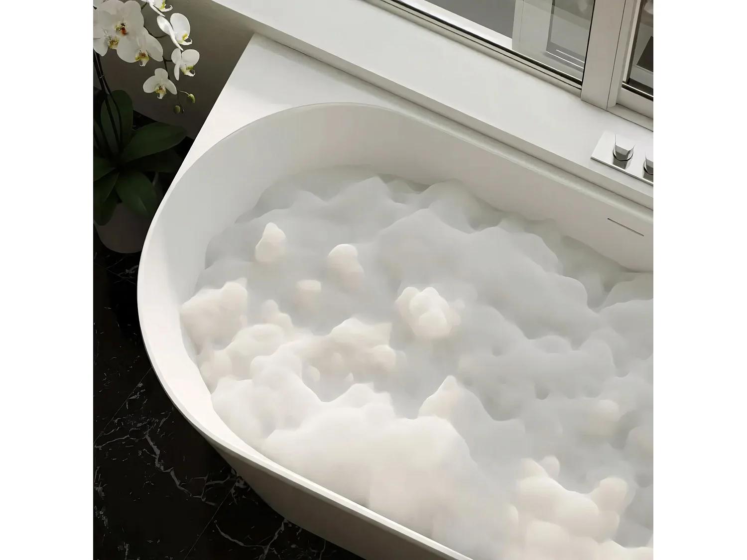 Baignoire D’Angle Rea Bellanto Slim 150 Right White