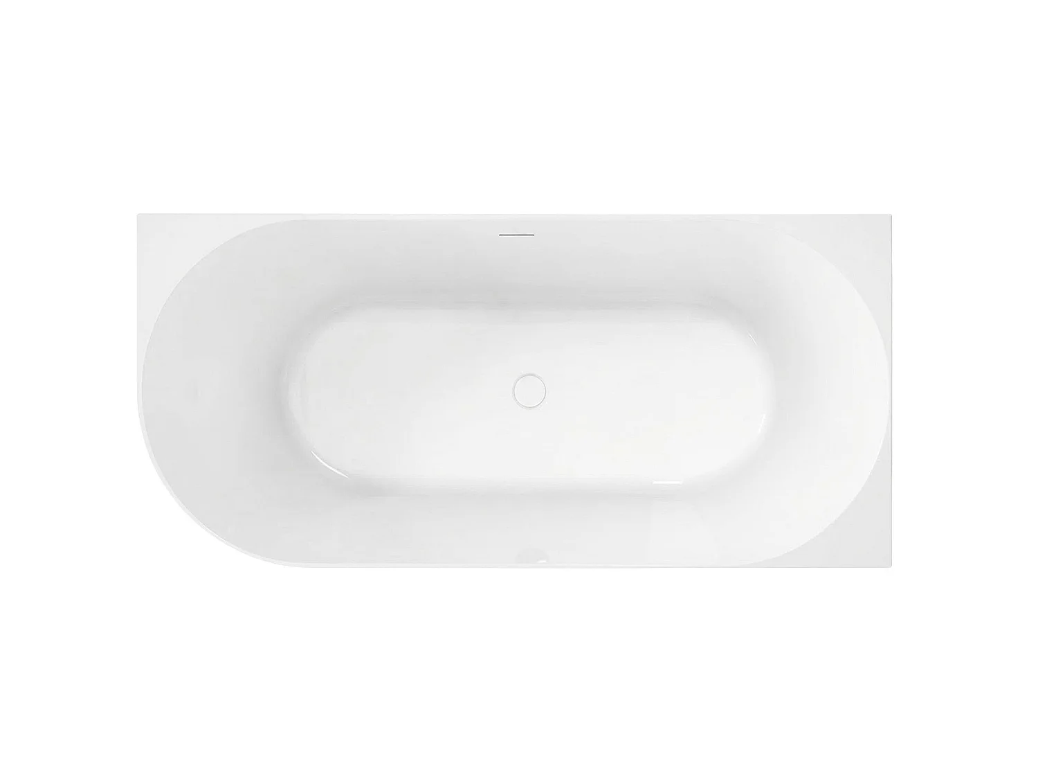 Baignoire D’Angle Rea Bellanto Slim 150 Right White