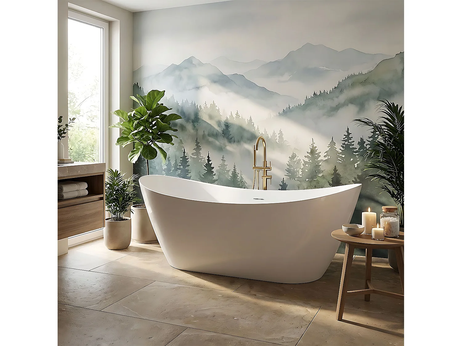 Baignoire Autoportante Rea Ferrano Slim 180 White