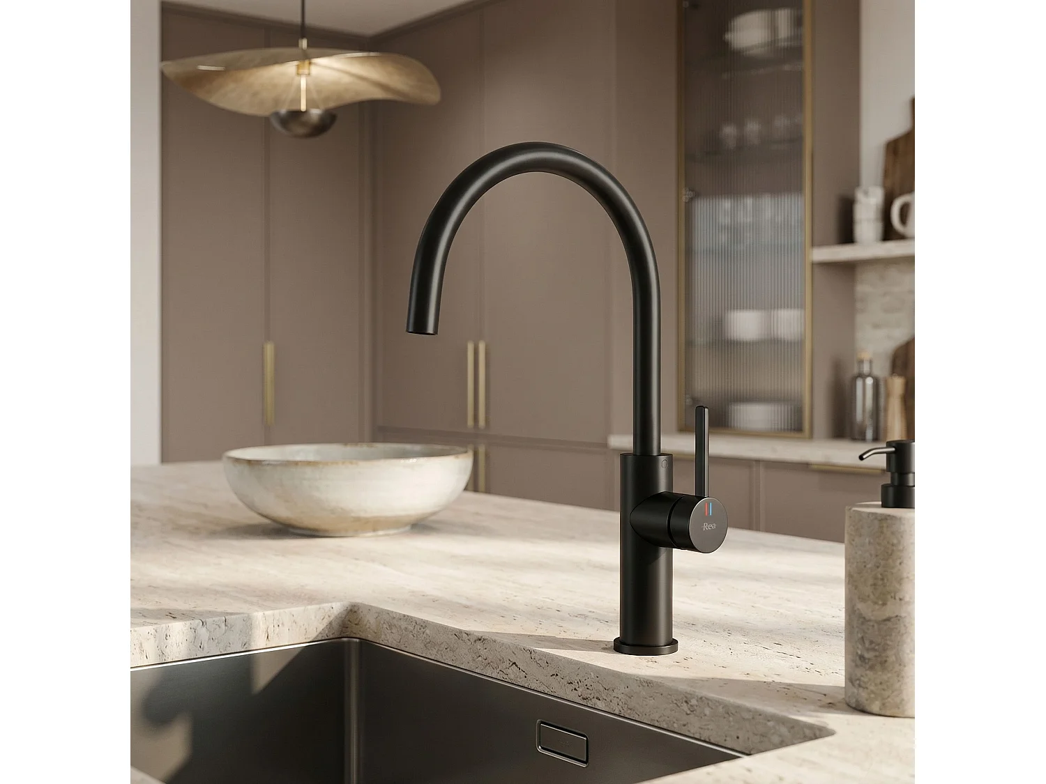 Robinet De Cuisine Rea Rivo Black