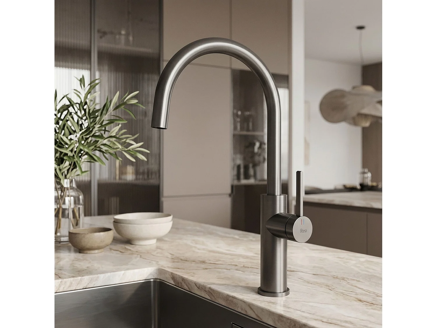 Robinet De Cuisine Rea Rivo Titanium