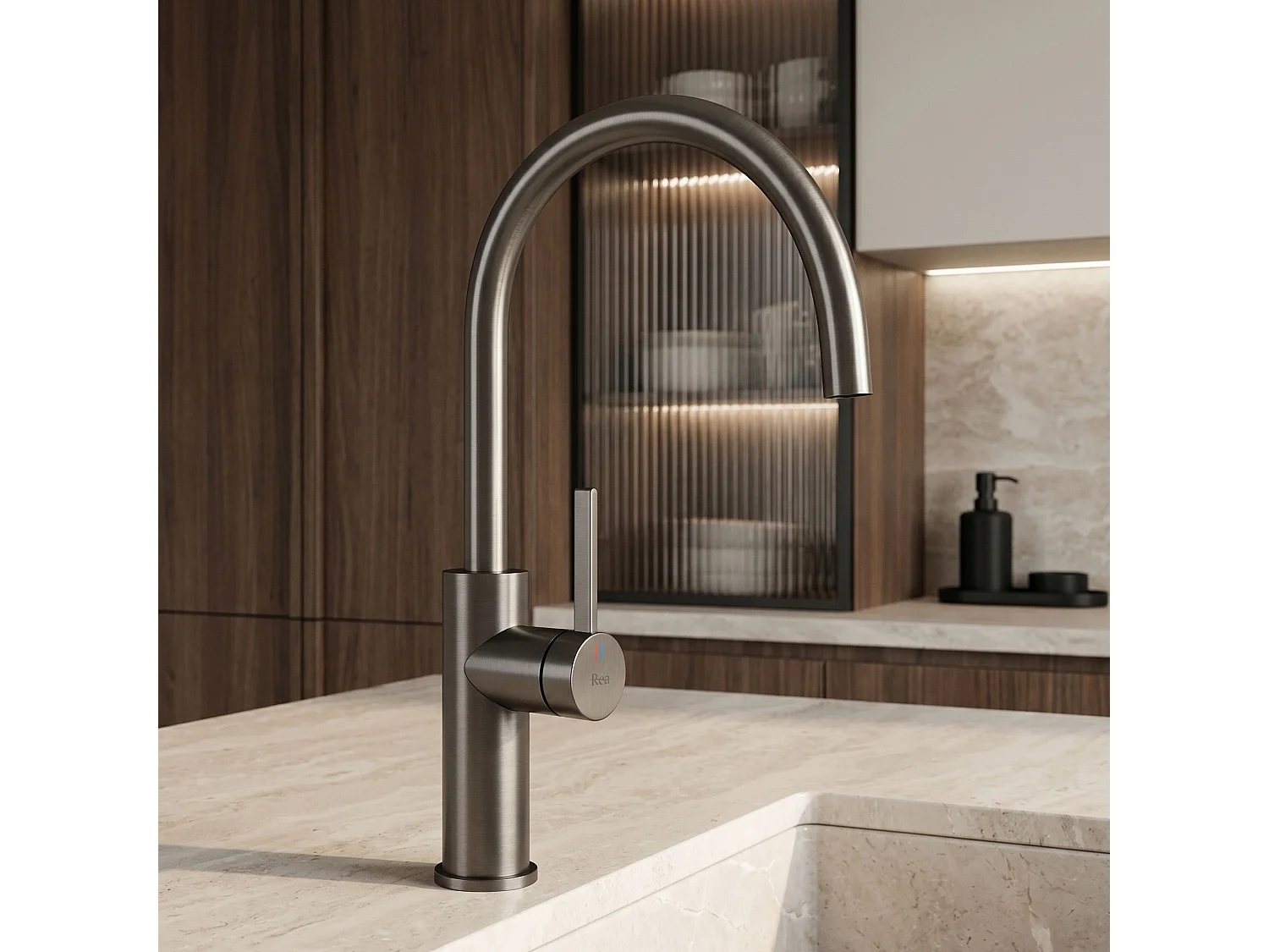 Robinet De Cuisine Rea Rivo Titanium