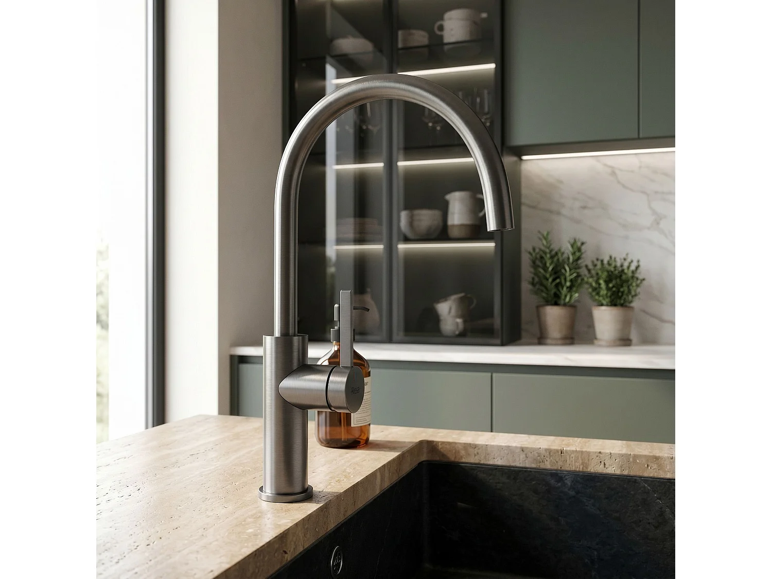 Robinet De Cuisine Rea Rivo Titanium