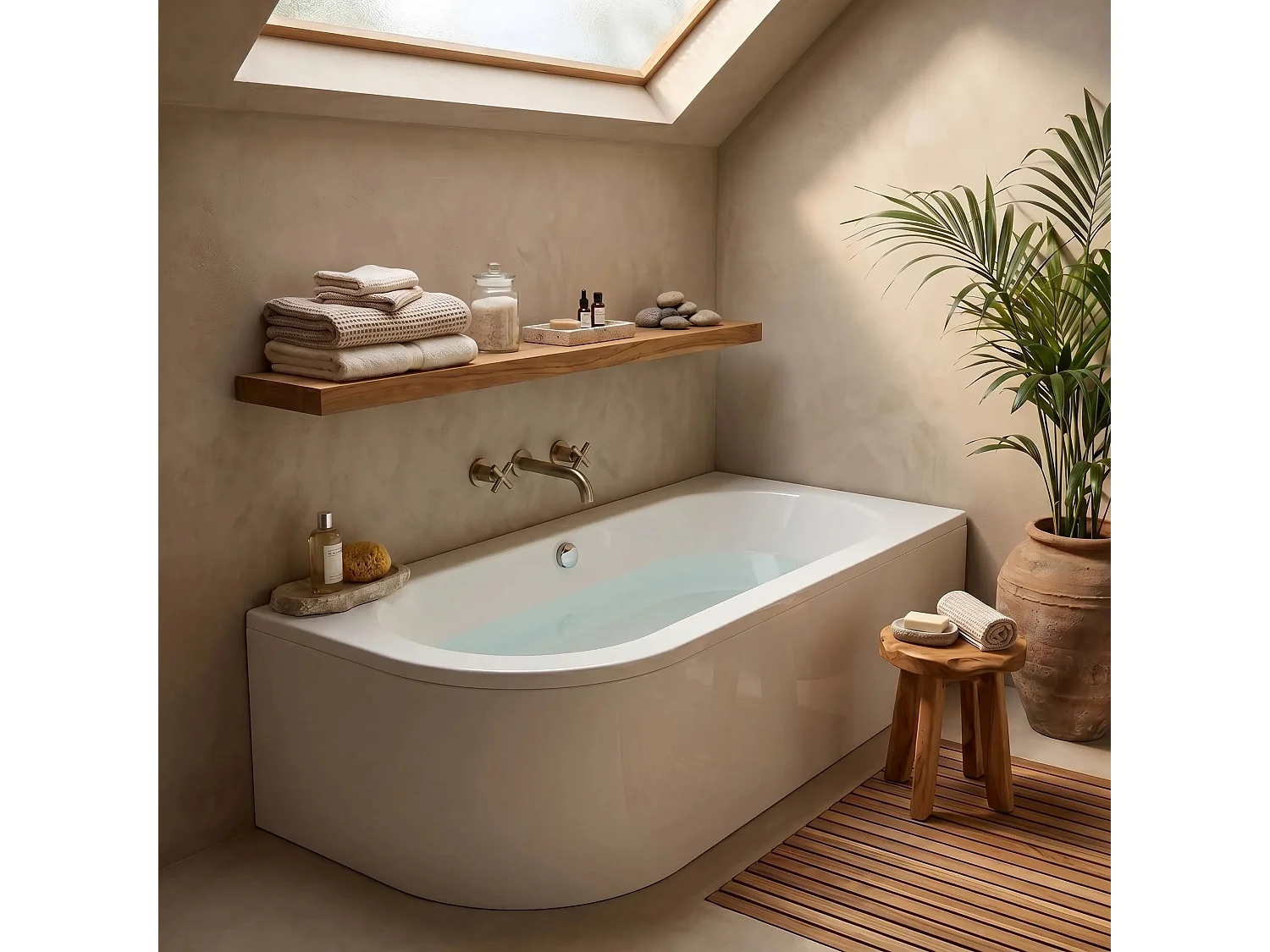 Baignoire D'Angle Rea Orion 10In1 Right White