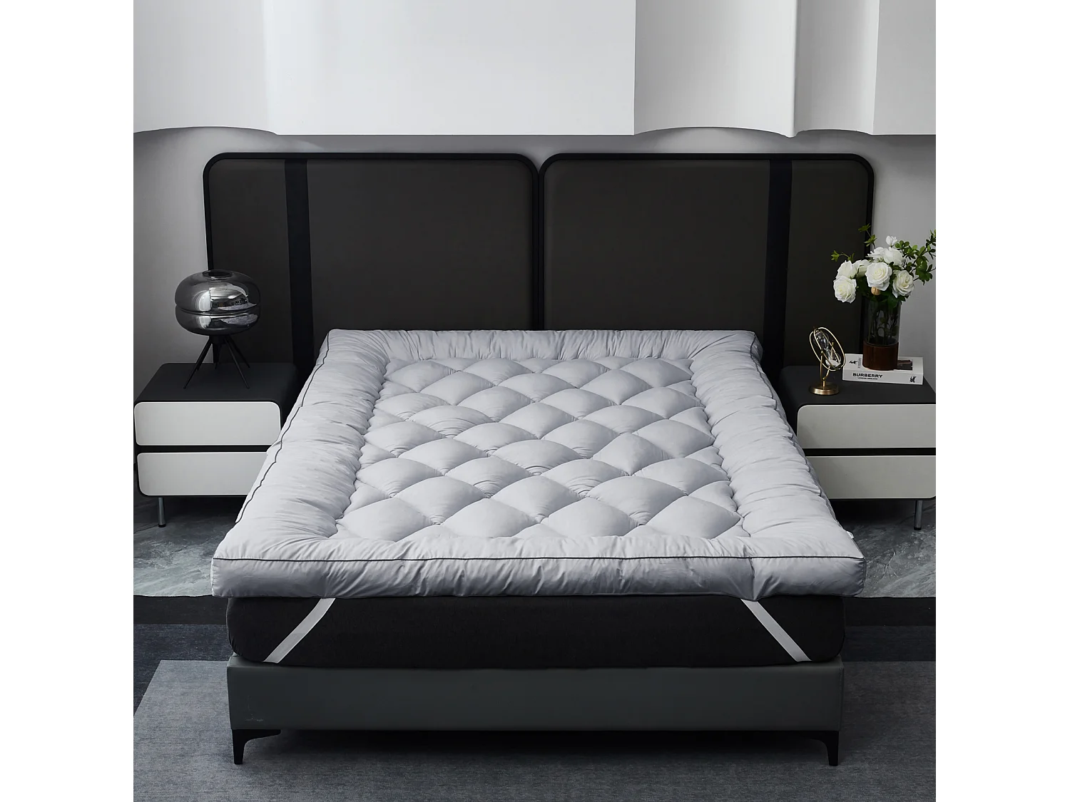 2 Inch Shredded Memory Foam Mattress Topper - Single