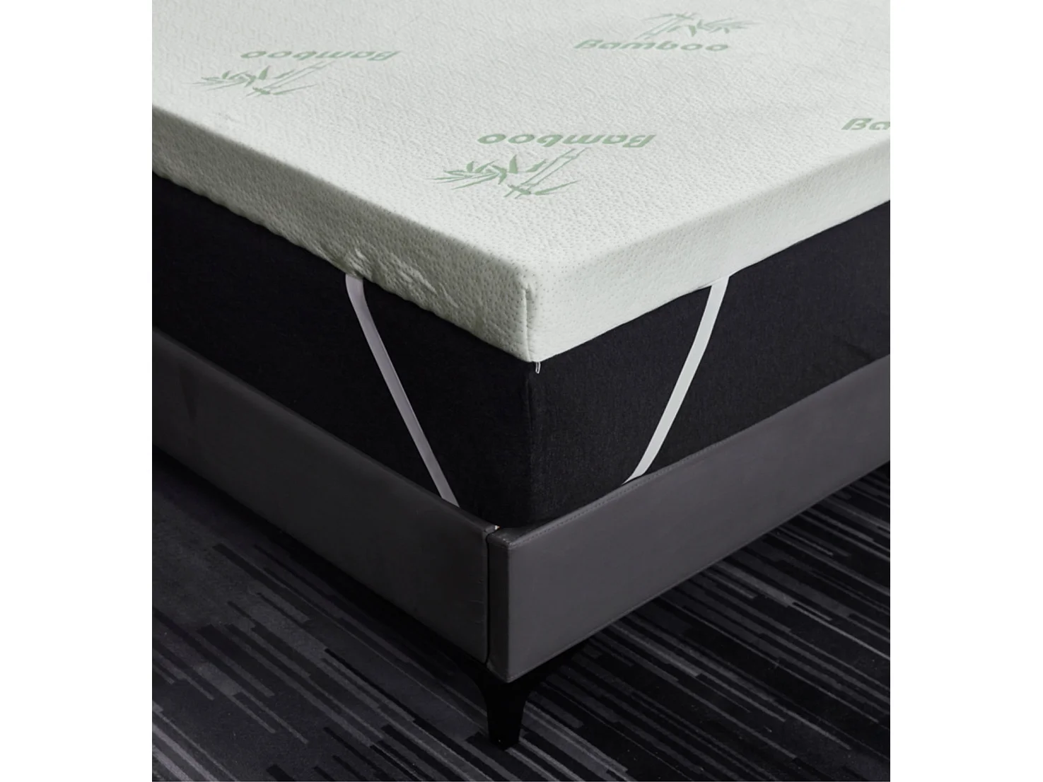 1 Inch Super Soft Bamboo Memory Foam Mattress Topper - Single