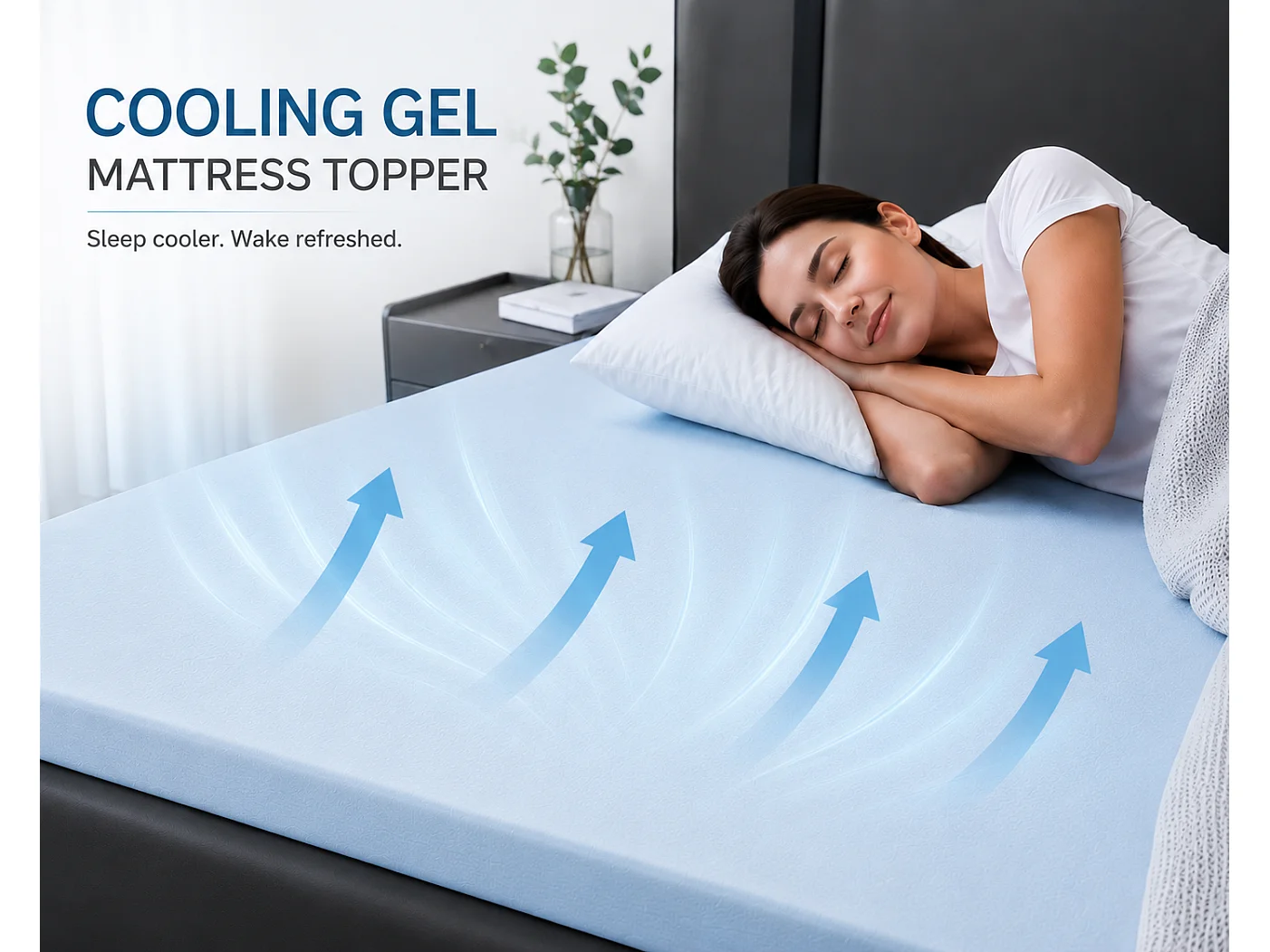 5cm Cooling Hydro Foam Mattress Topper - Double
