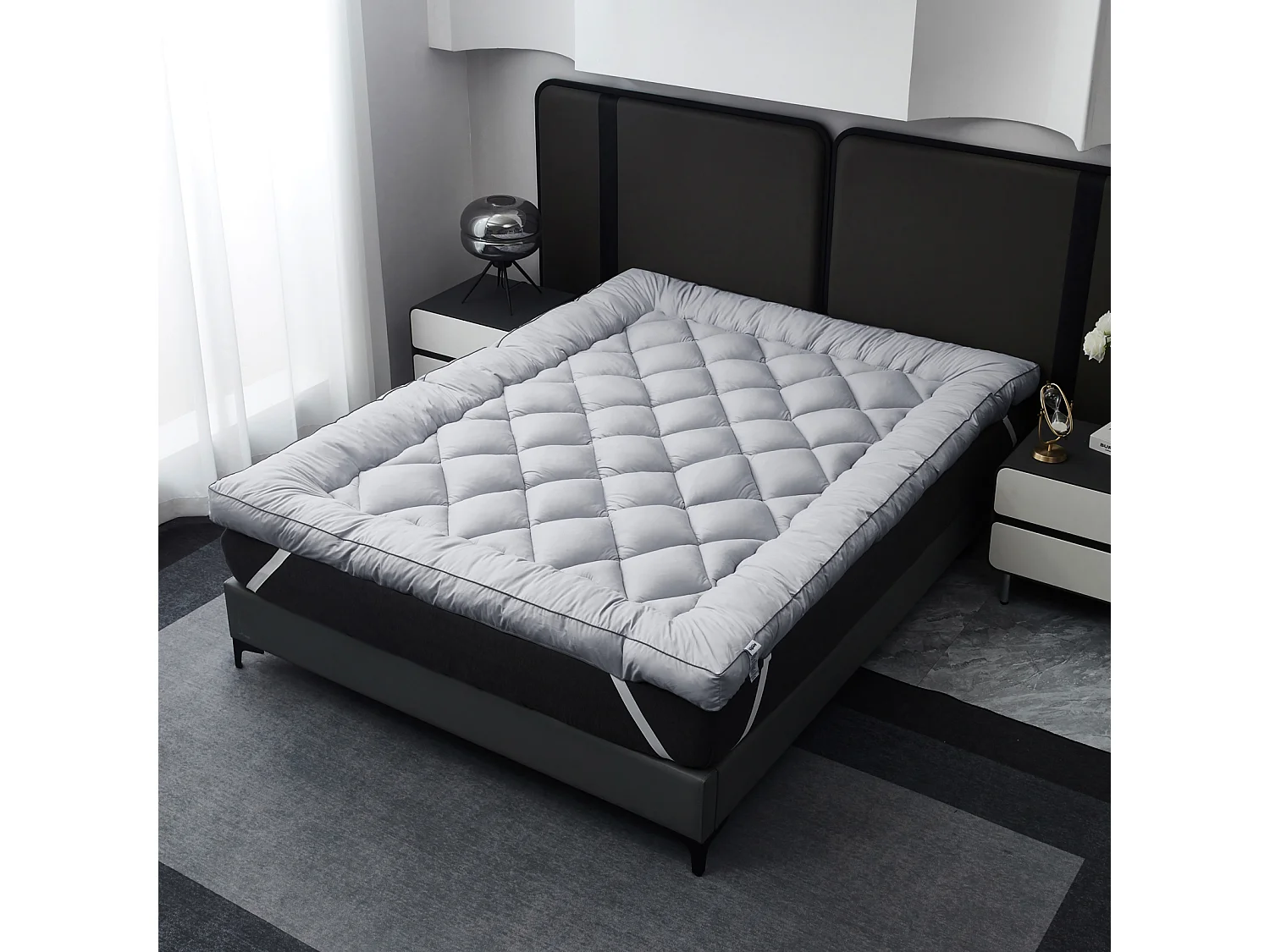 4 Inch Shredded Memory Foam Mattress Topper - Superking