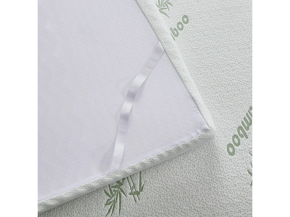 1 Inch Super Soft Bamboo Memory Foam Mattress Topper - Superking