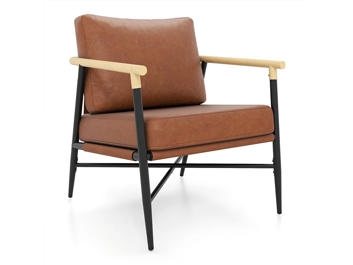 Fauteuil rembourré avec accoudoirs pour le salon Fauteuil de détente