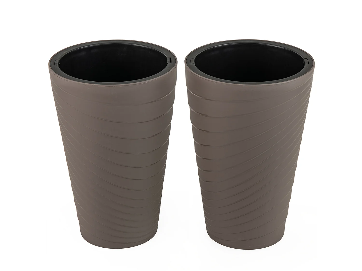 Lot de 2 pots de fleurs