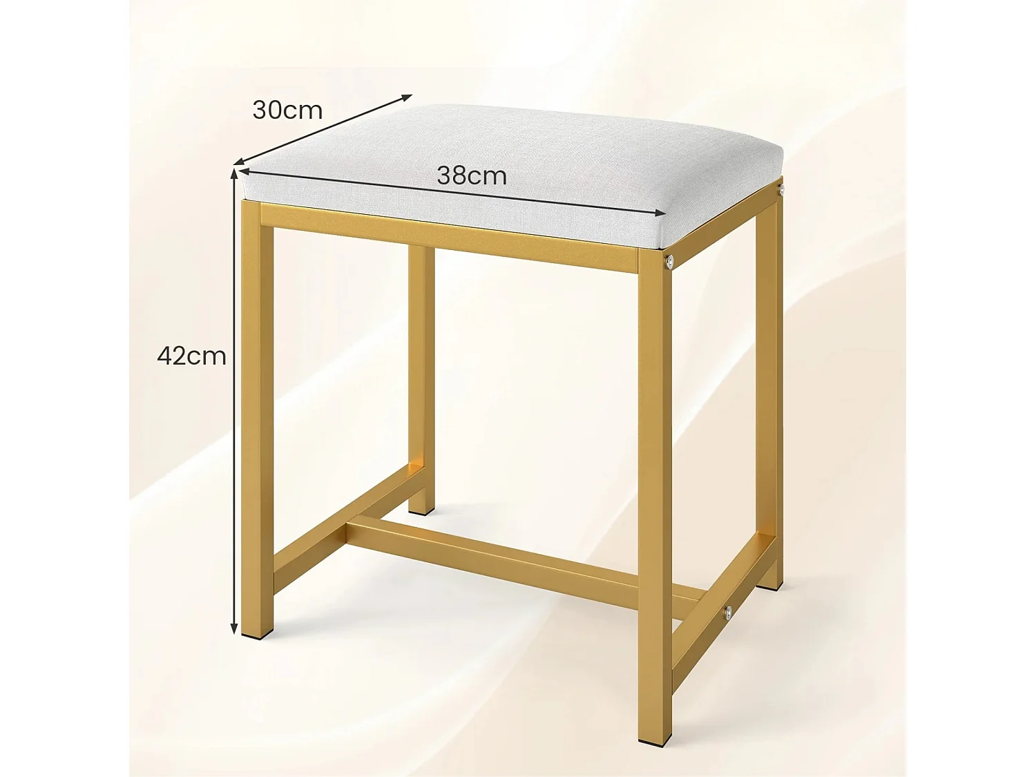 Hocker mit weicher, gepolsterter Sitzfläche Hocker für den Schminktisch