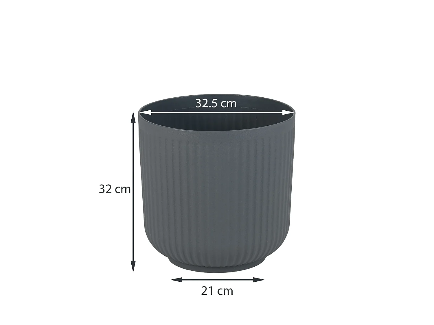 Set di vasi con foro di drenaggio - Vasi decorativi, 2 pezzi