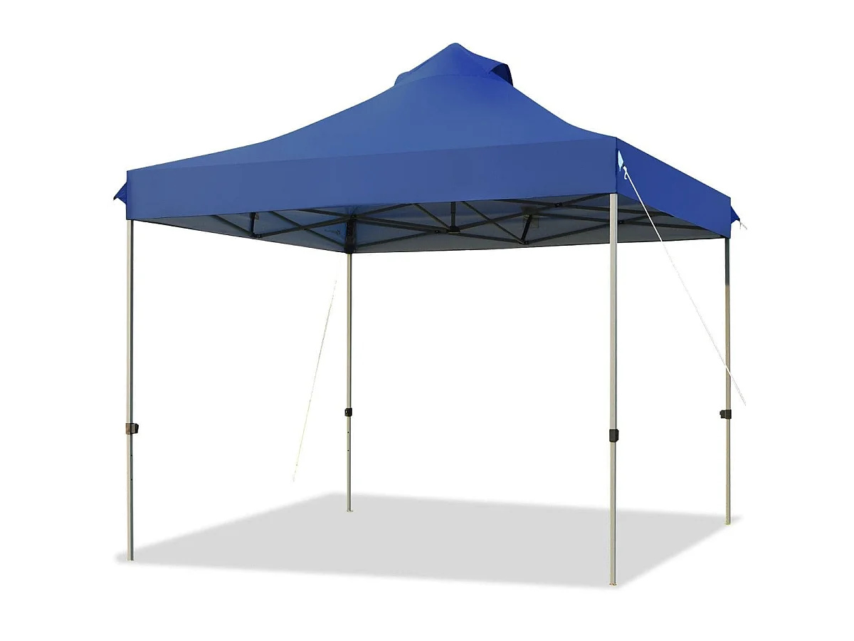 gazebo pieghevole 3 x 3 m gazebo impermeabile stabile invernale per feste con borsa di trasporto su ruote blu