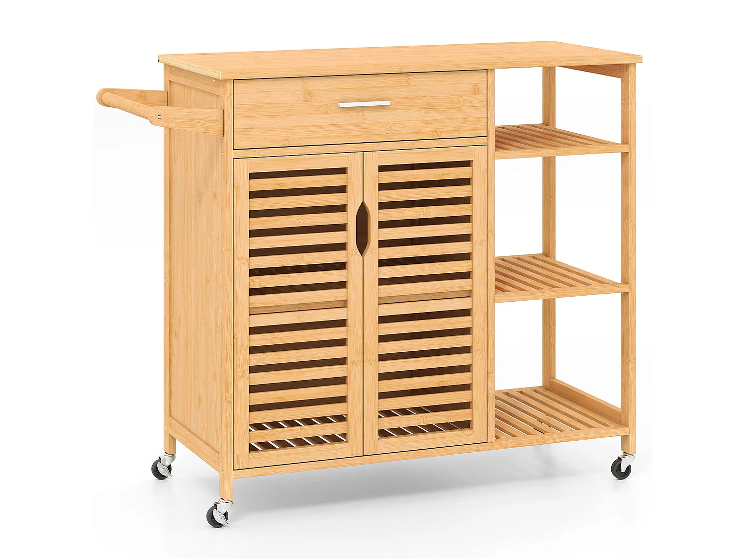 Chariot de cuisine pour le service des repas Armoire de cuisine sur roulettes