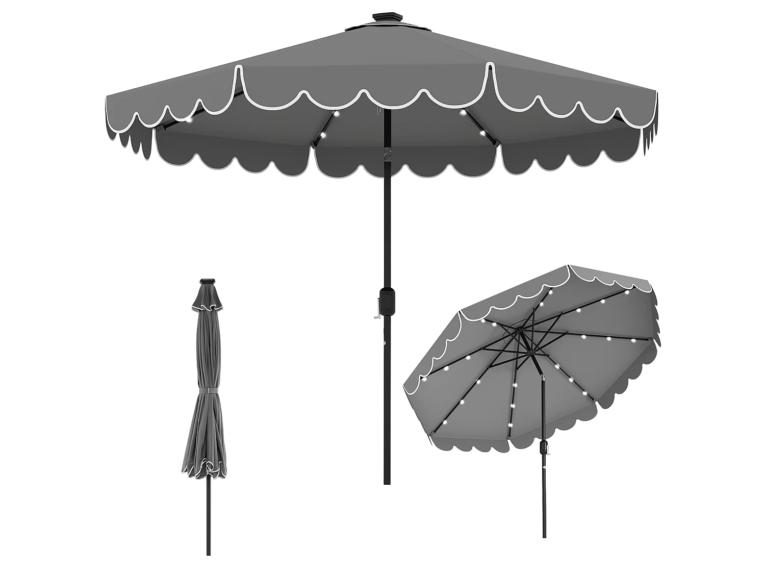 Parasol ogrodowy z oświetleniem LED Parasol na taras