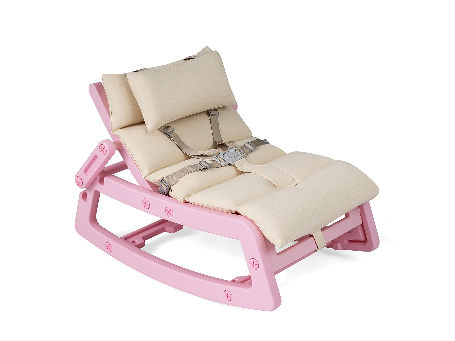 Fauteuil à bascule avec dossier réglable pour enfants