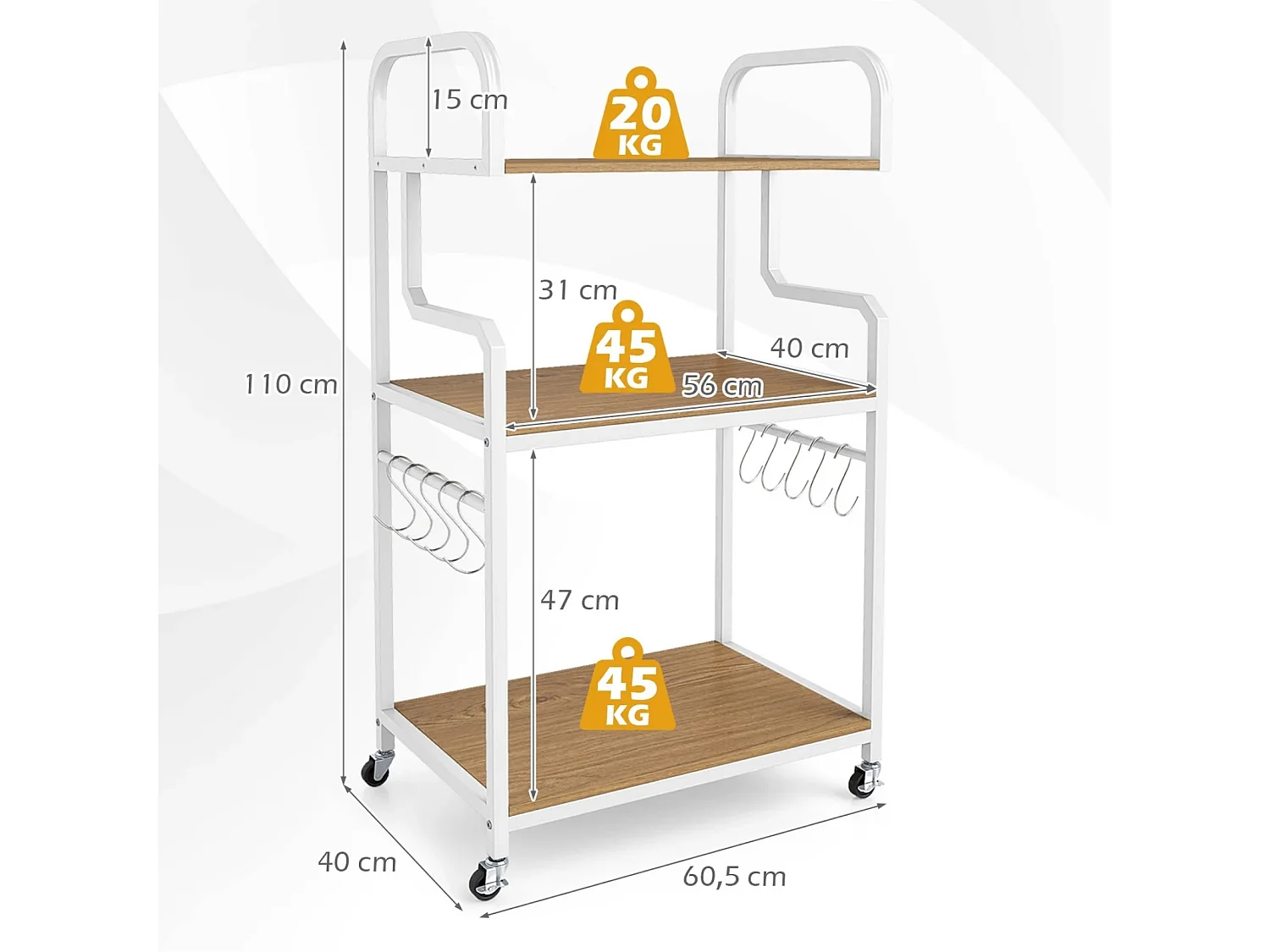 Rollschrank mit Haken Büroschrank