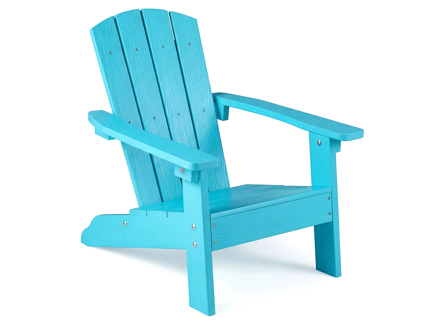 Kinder Adirondack Stuhl aus HIPS Gartenstuhl mit Ergonomischer Rückenlehne Türkis