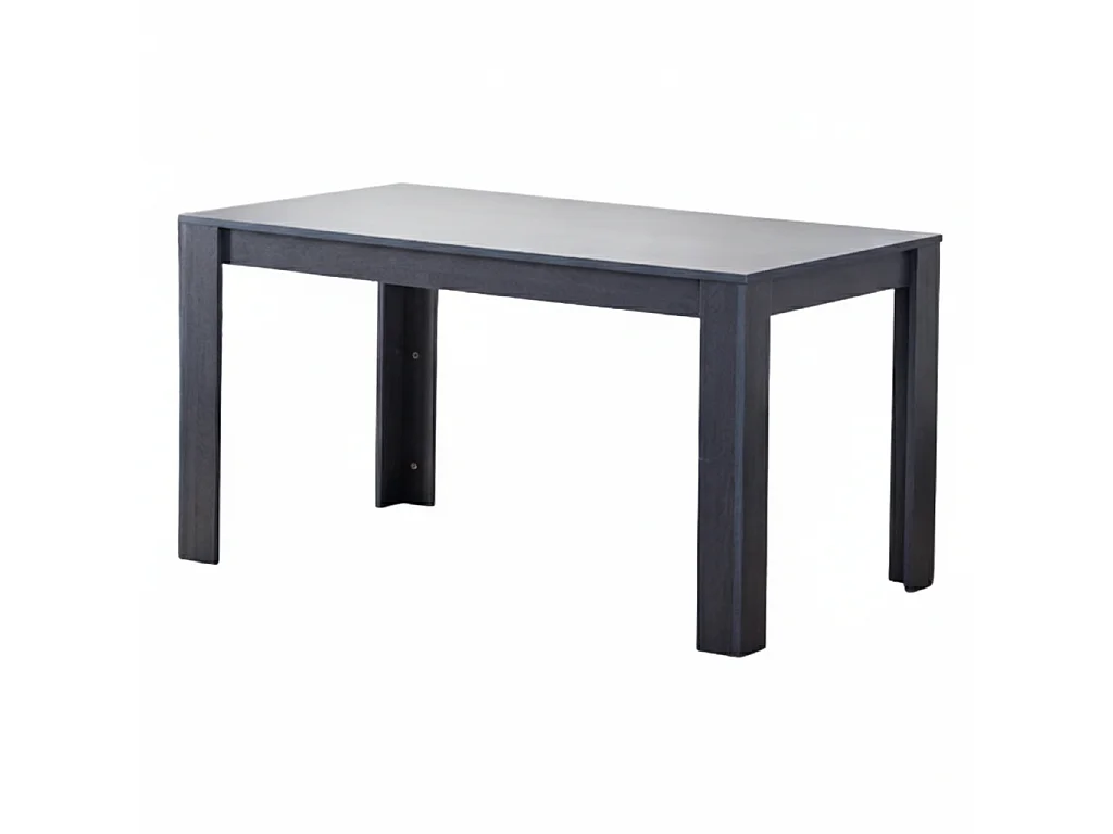 Kosy Koala Dark Grey Dining Table Set with 6 Black Tufted Velvet Chairs Dining Room Furniture
