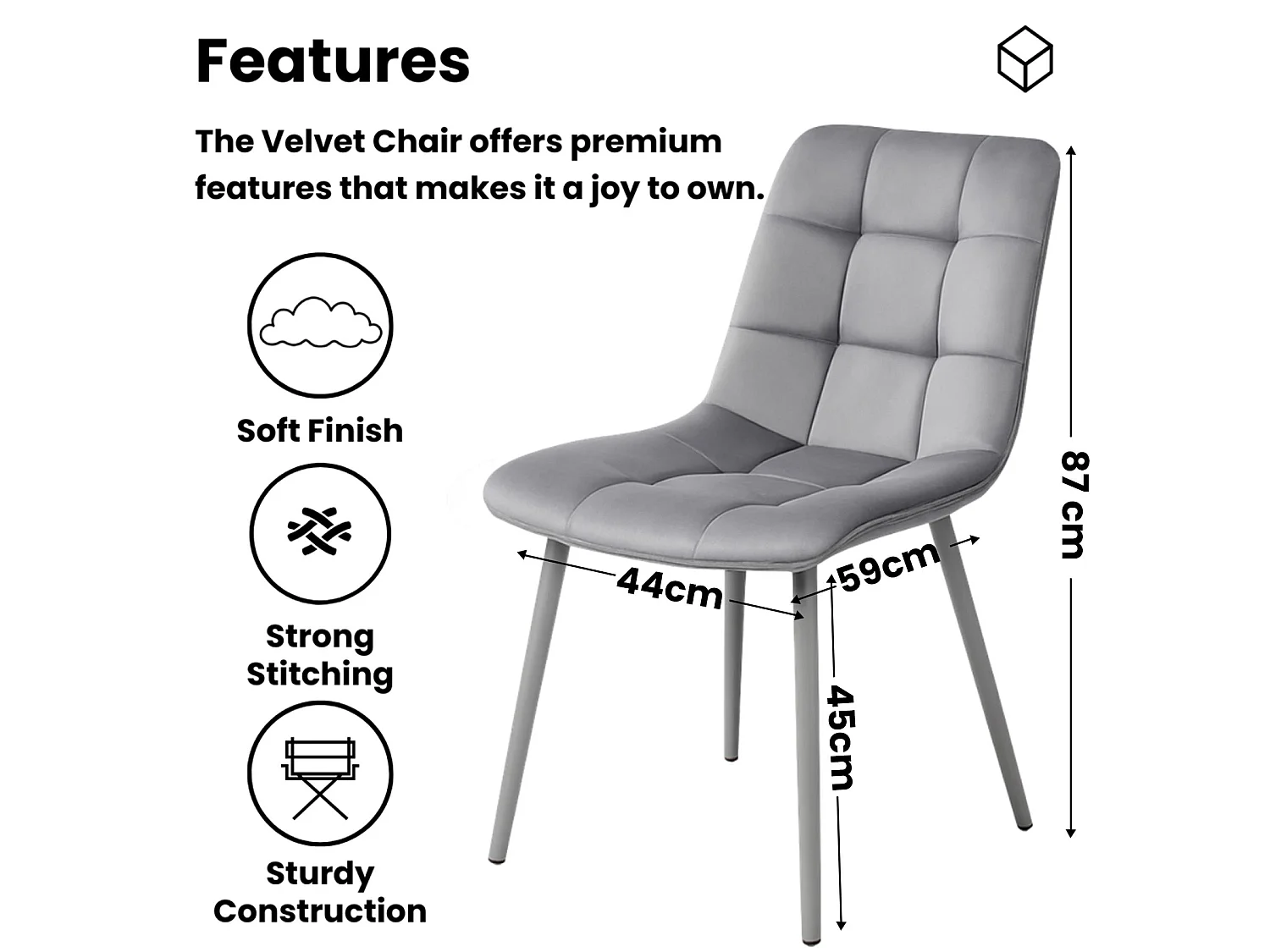 Dining Table And 4 Chairs Grey Round Table With 4 Grey Velvet Chairs Dining Room Furniture