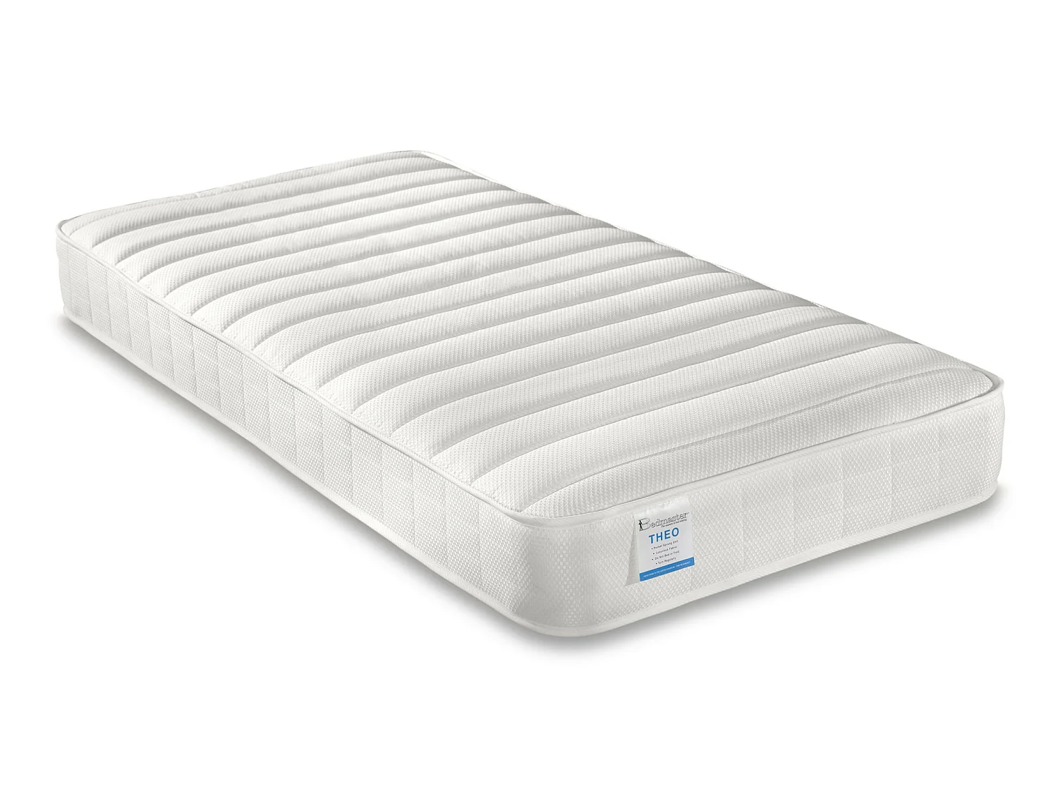 Lacy Grey and White Storage Mid Sleeper Bed And Pocket Sprung Mattress