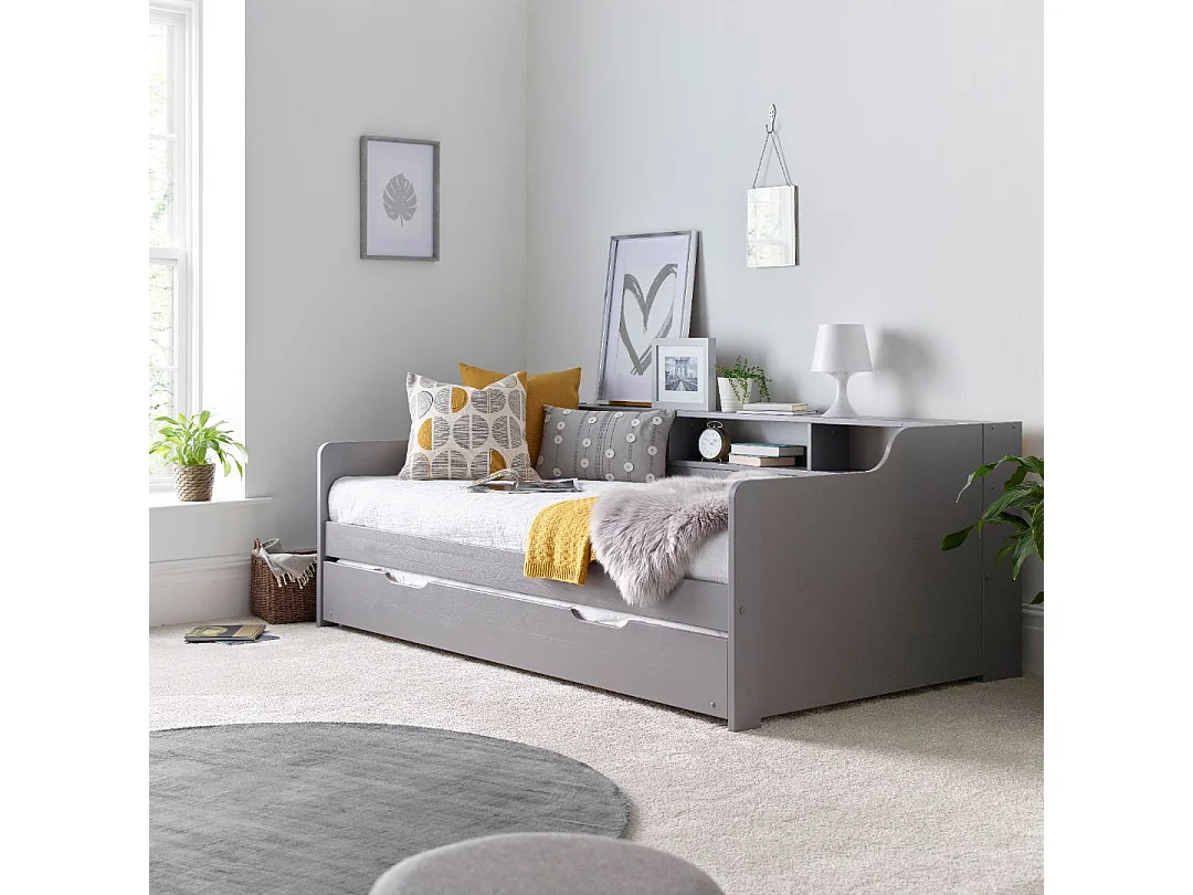 Tyler Grey Guest Bed And Trundle