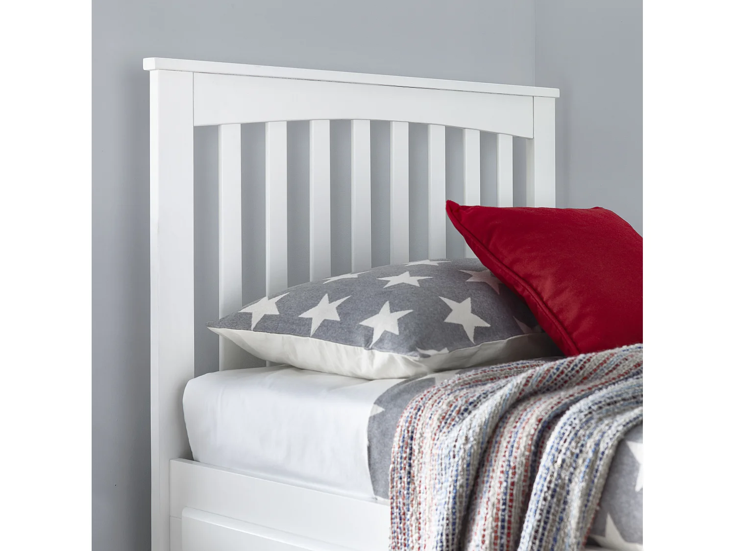 Quest White Wooden 3 Drawer Bed Single