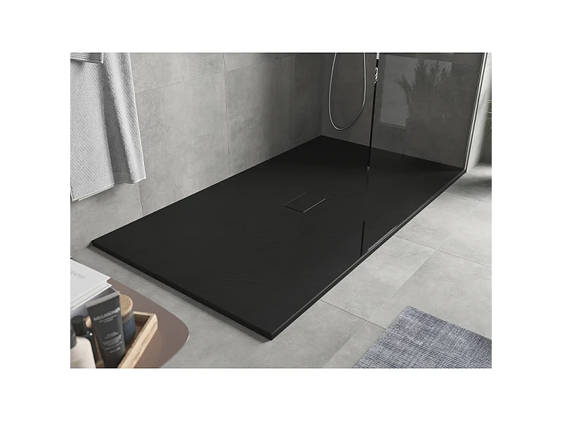 Mexen Hugo Rechteckige Duschwanne SMC 180 x 100 cm, schwarz - 42701018